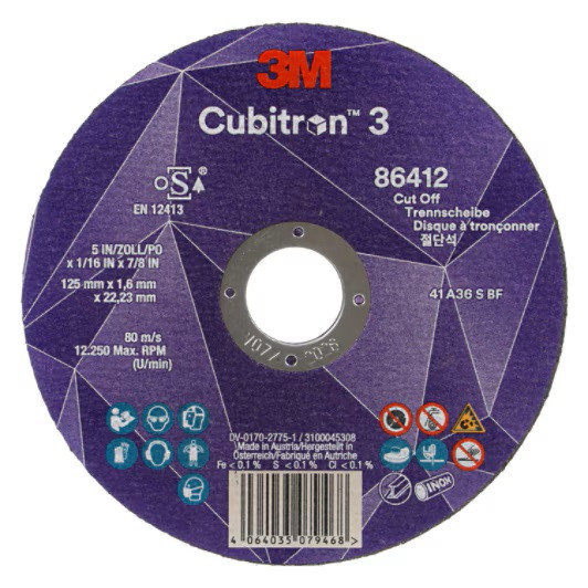 Lõikeketas 3M Cubitron 3 125x1.6mm