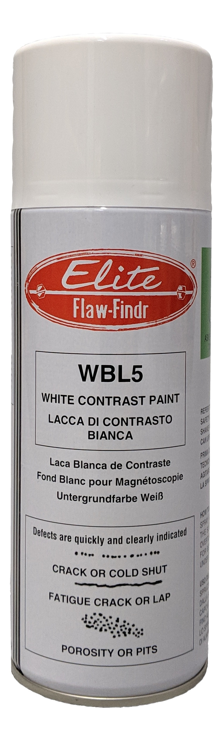 Magnetdef. valge taustalakk NDT WBL5 aerosoolina 10.130