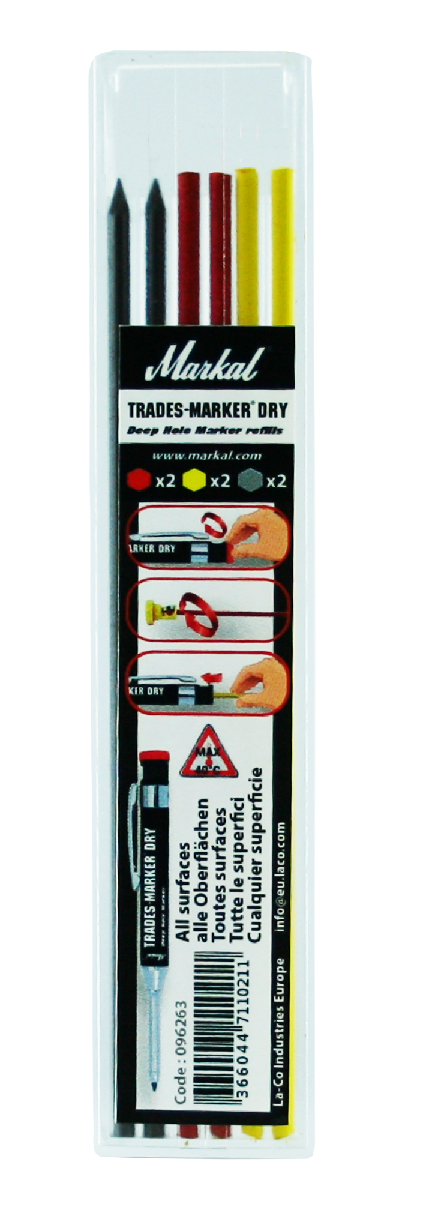 Südamikud (2X-graf.;kol.; pun.) Trades-Marker Dry pliiatsile 096263