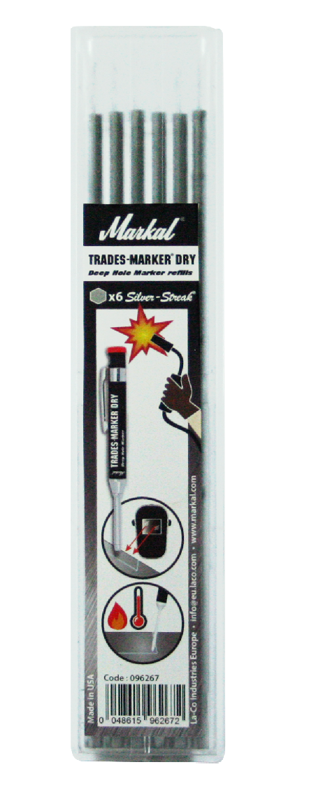 Südamikud Silver-Streak (6tk.) Trades-Marker Dry pliiatsile 96267