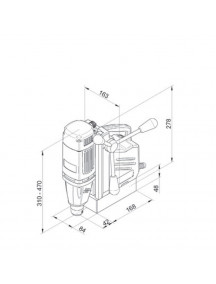 Magnetpuur MABasic200 12-32mm,450p/m,900W BDS