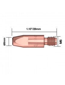 Vooluotsik M6x28 1.0mm B2504-10